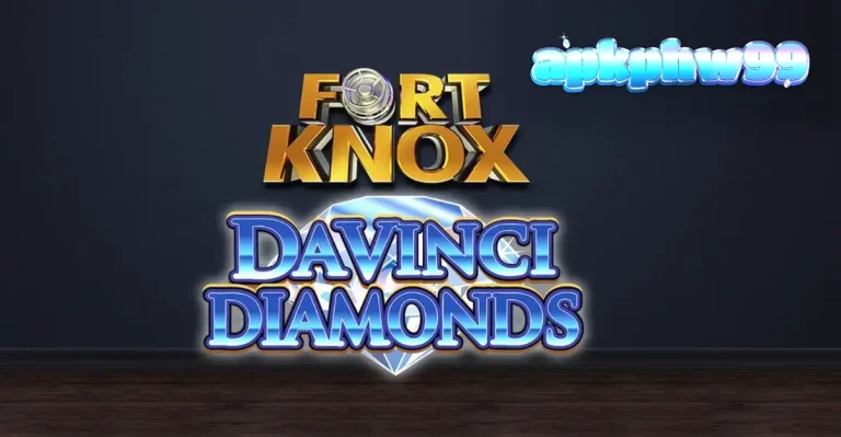 Tampilan visual slot Fort Knox Da Vinci Diamonds dengan tema seni Renaissance dan brankas mewah.